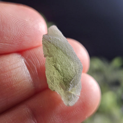 Brusna Moldavite RARE Snowflake Specimen 1.3g, Frosted Moldavite Tektite Crystal