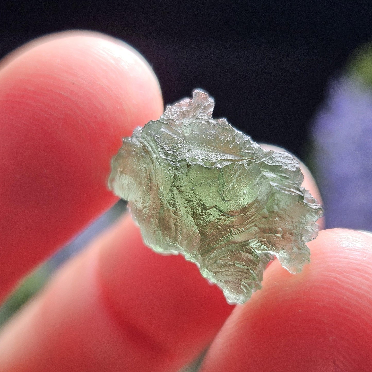 Genuine Moldavite Specimen 1.7g, Raw Genuine Moldavite