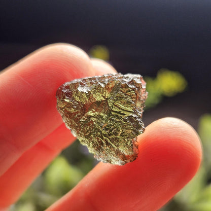 Genuine Moldavite Specimen (2.4g), Raw Genuine Moldavite Tektite