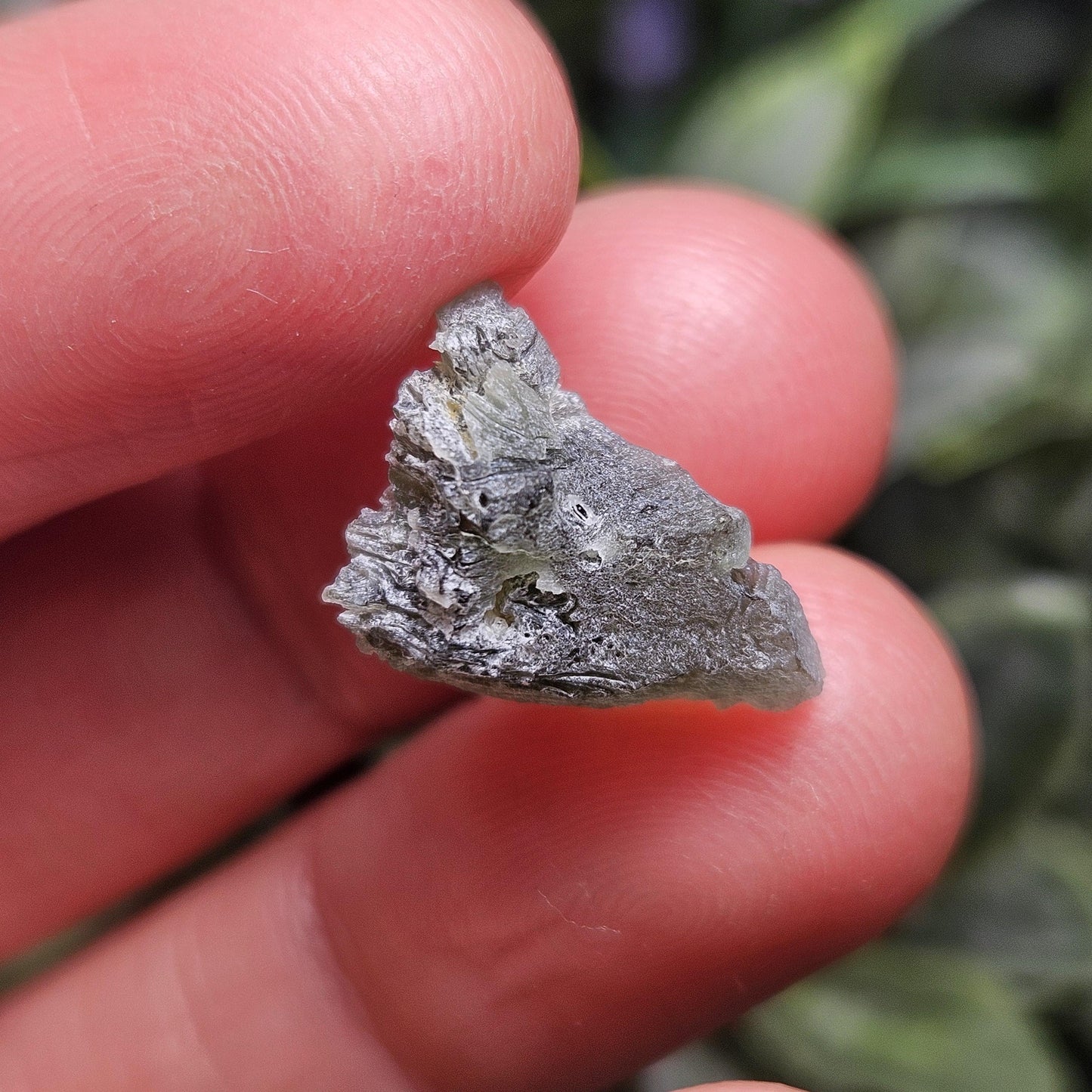 Moldavite Brusna Snowflake RARE Specimen (1.2g), Frosted Brusna Moldavite Tektite Crystal