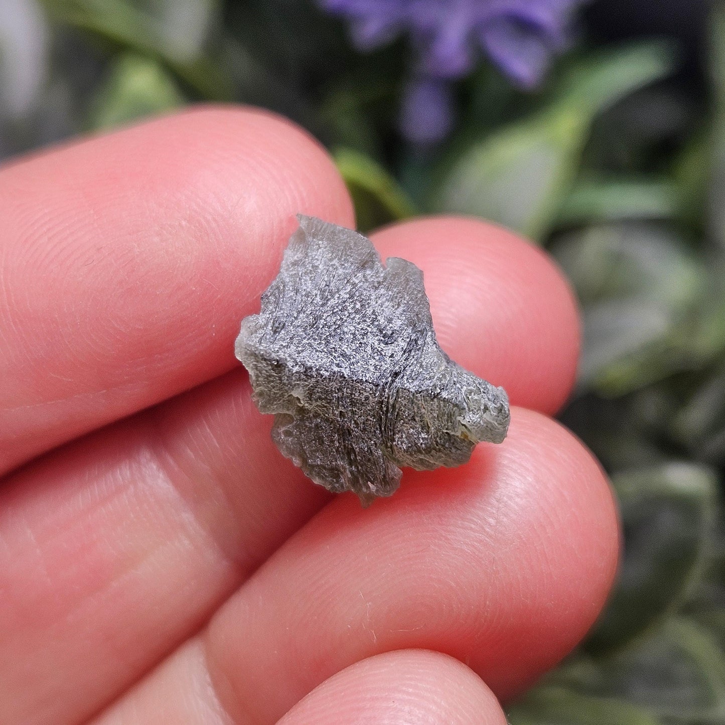 Moldavite Brusna Snowflake RARE Specimen (1.2g), Frosted Brusna Moldavite Tektite Crystal