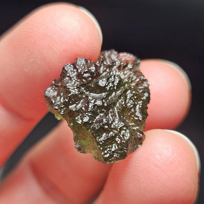 Genuine Moldavite Specimen (2.4g), Raw Genuine Moldavite Tektite