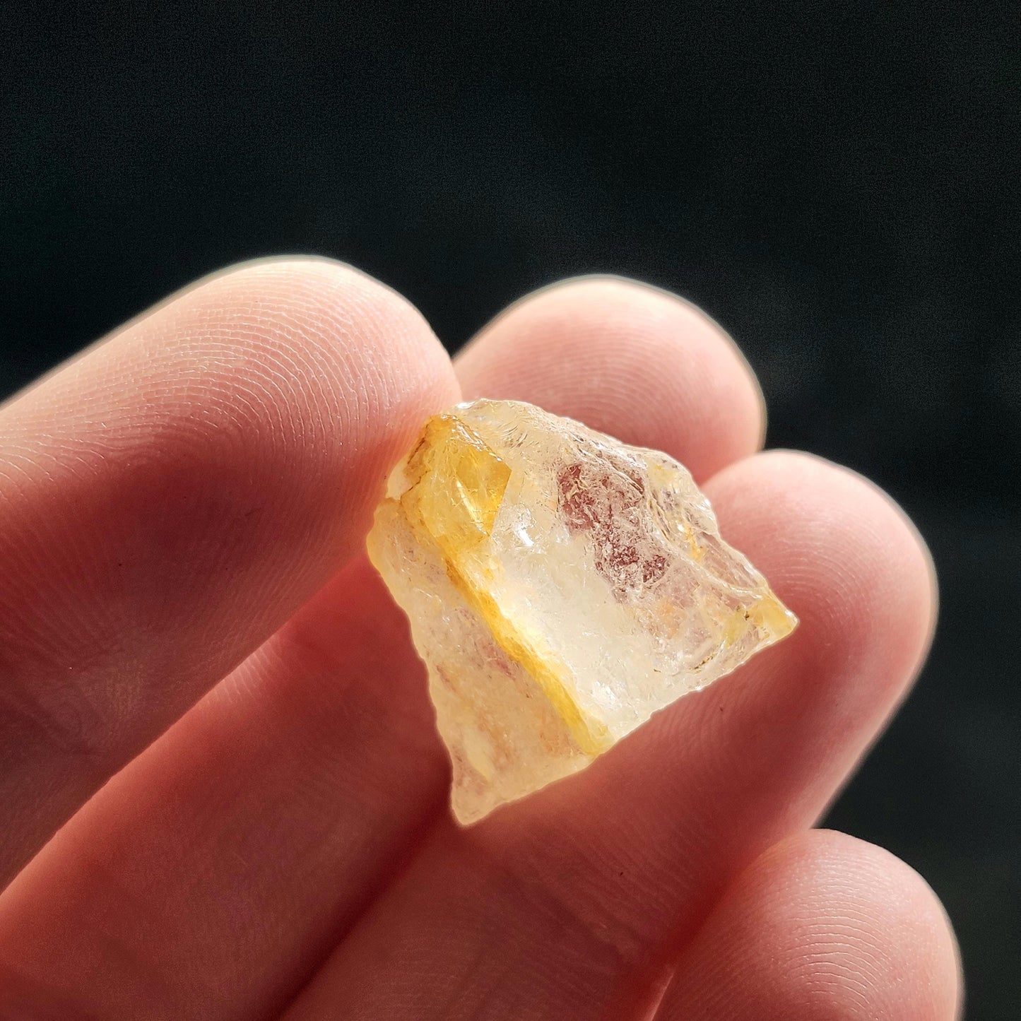 Golden Phenacite Crystal 2.7g, Nigerian Phenakite Specimen