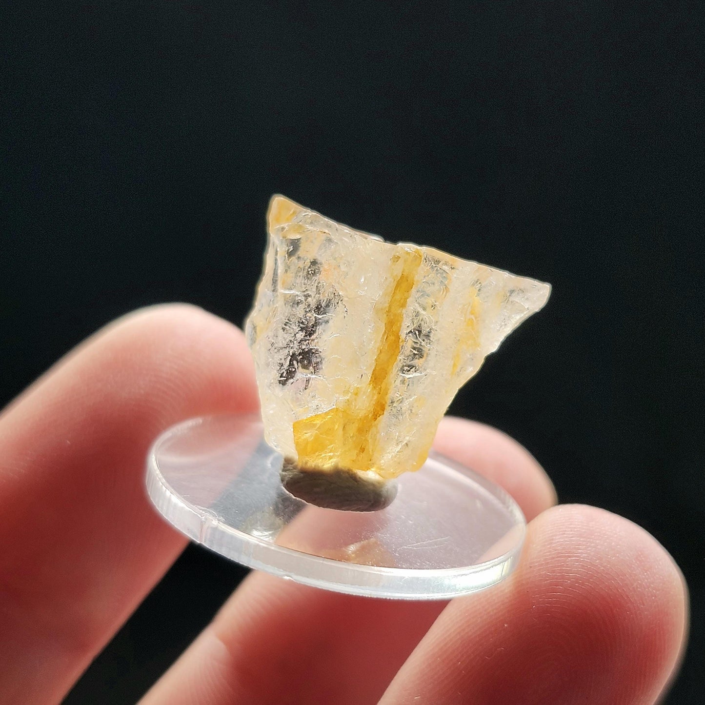 Golden Phenacite Crystal 2.7g, Nigerian Phenakite Specimen