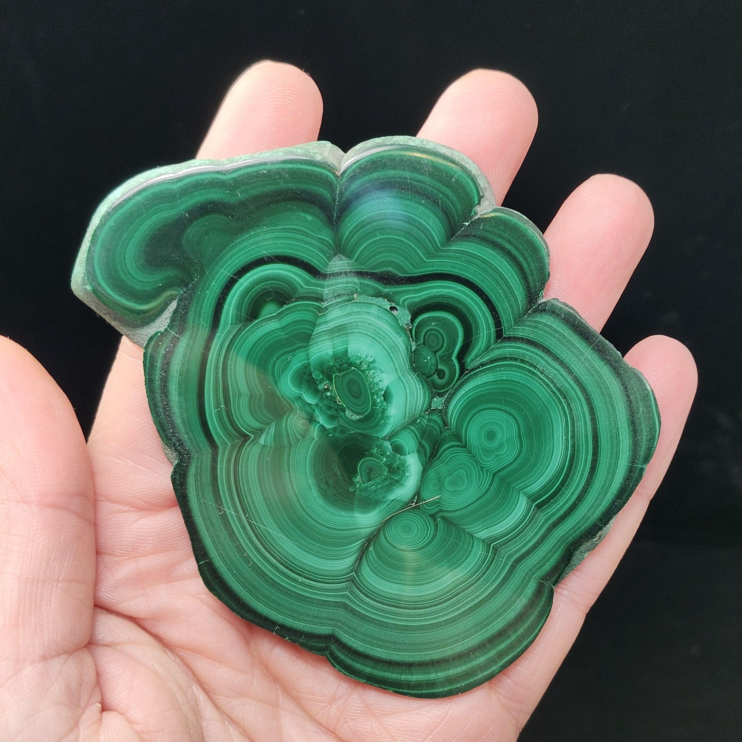 Malachite Slice 96g, Polished Crystal