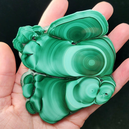 Malachite Slice 214g, Polished Crystal