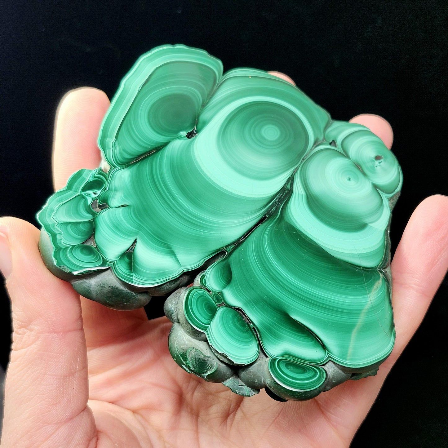 Malachite Slice 214g, Polished Crystal