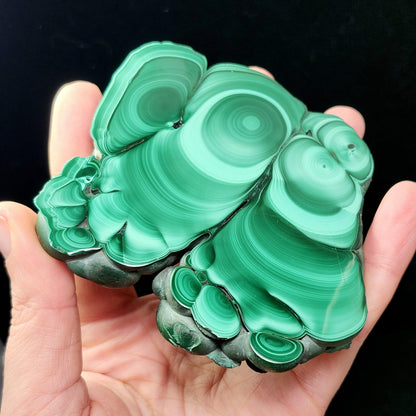 Malachite Slice 214g, Polished Crystal