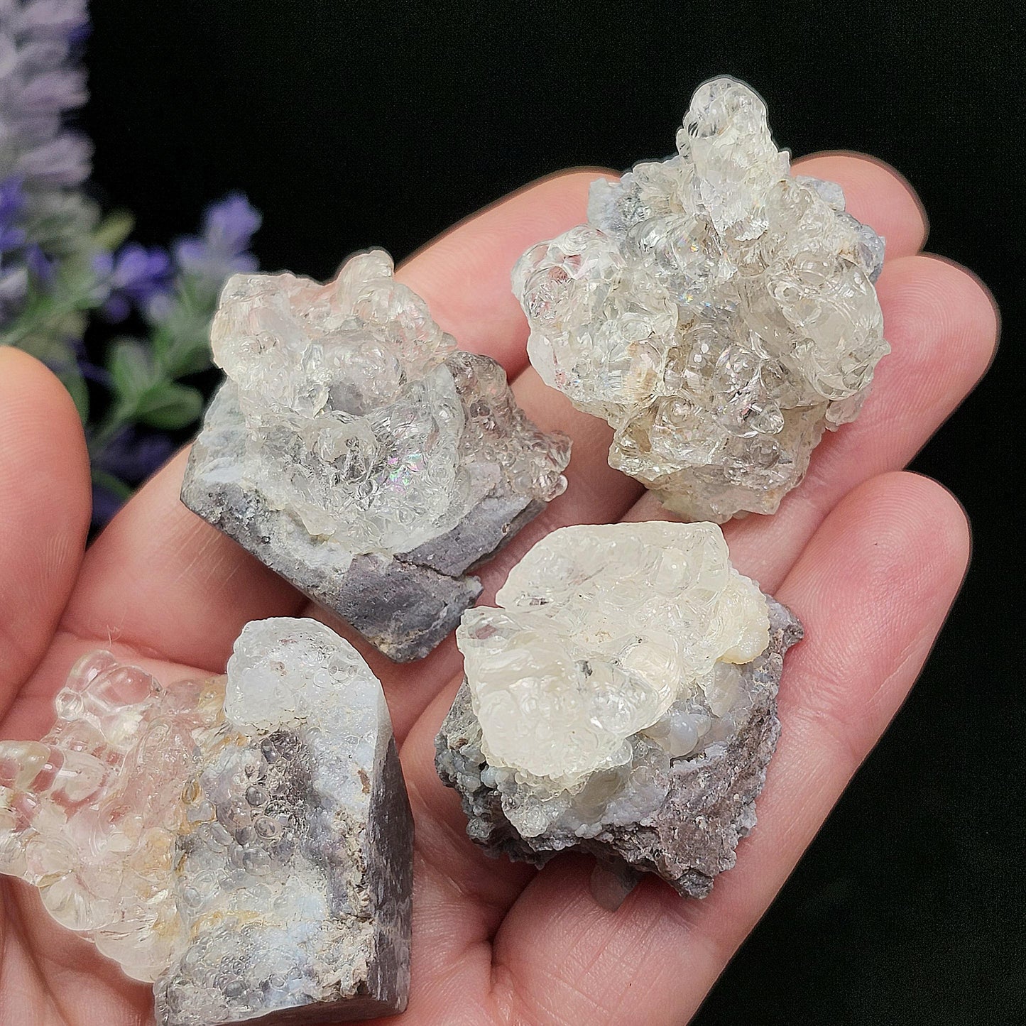 UV Reactive Hyalite Opal Specimen: Fluorescent Crystal from Mexico