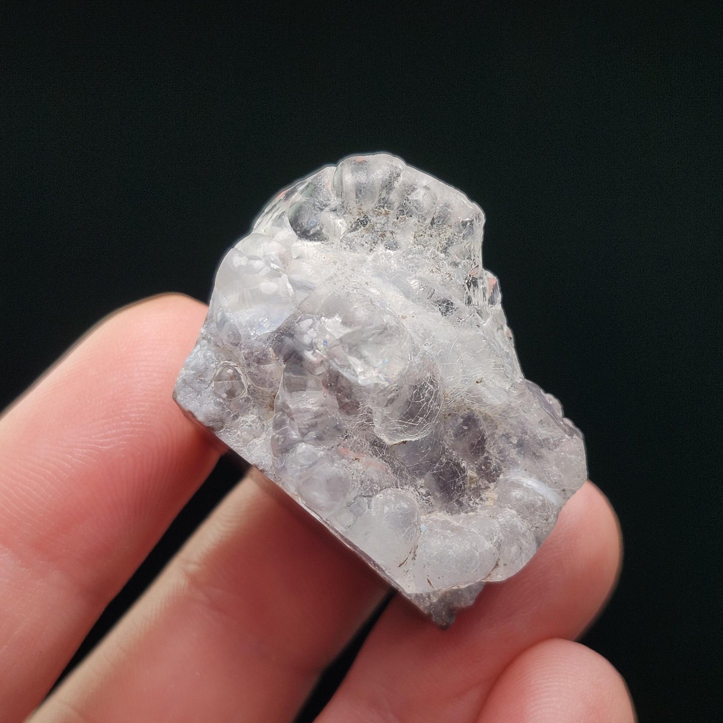 UV Reactive Hyalite Opal Specimen: Fluorescent Crystal from Mexico