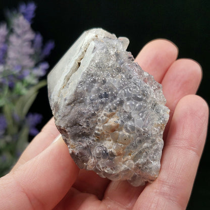 UV Reactive Hyalite Opal Specimen 74g, Fluorescent Crystal from Mexico