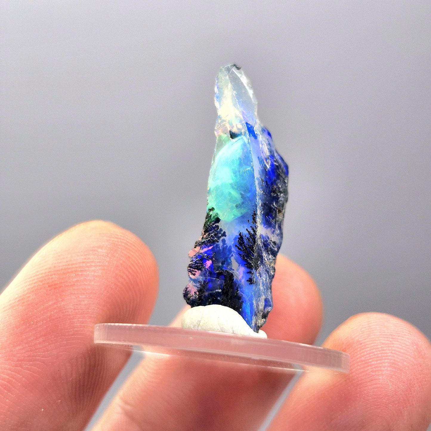Dendritic Rainbow Opal Crystal 1.24g