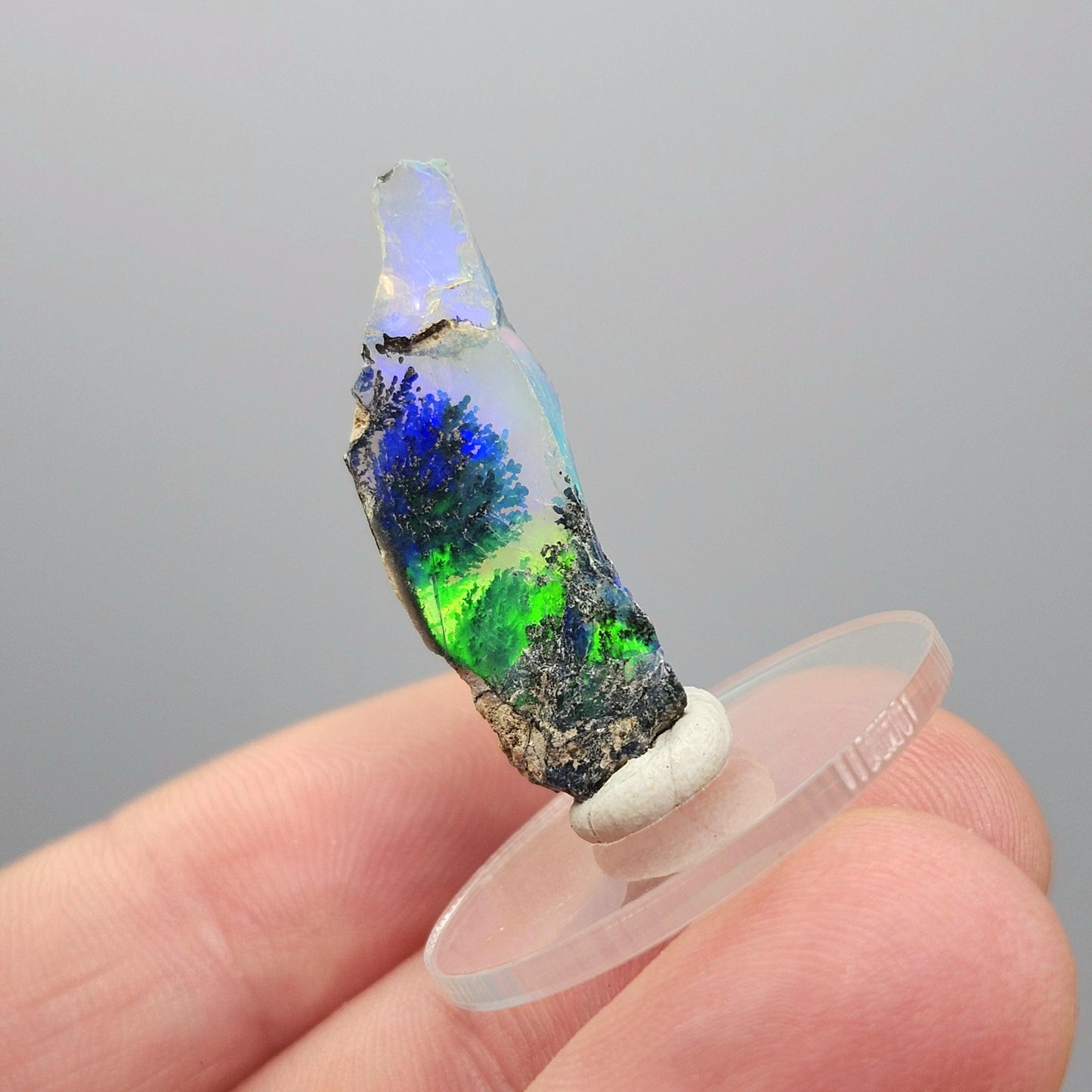 Dendritic Rainbow Opal Crystal 1.24g