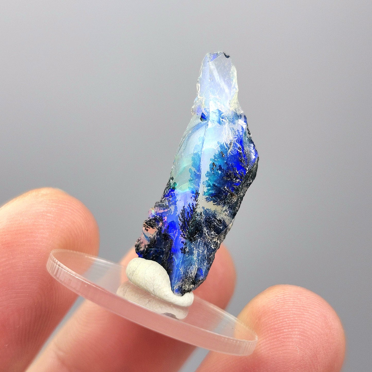 AAA Dendritic Rainbow Opal 1.1g, Ethiopian Opal Gemstone