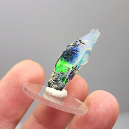 AAA Dendritic Rainbow Opal 1.1g, Ethiopian Opal Gemstone