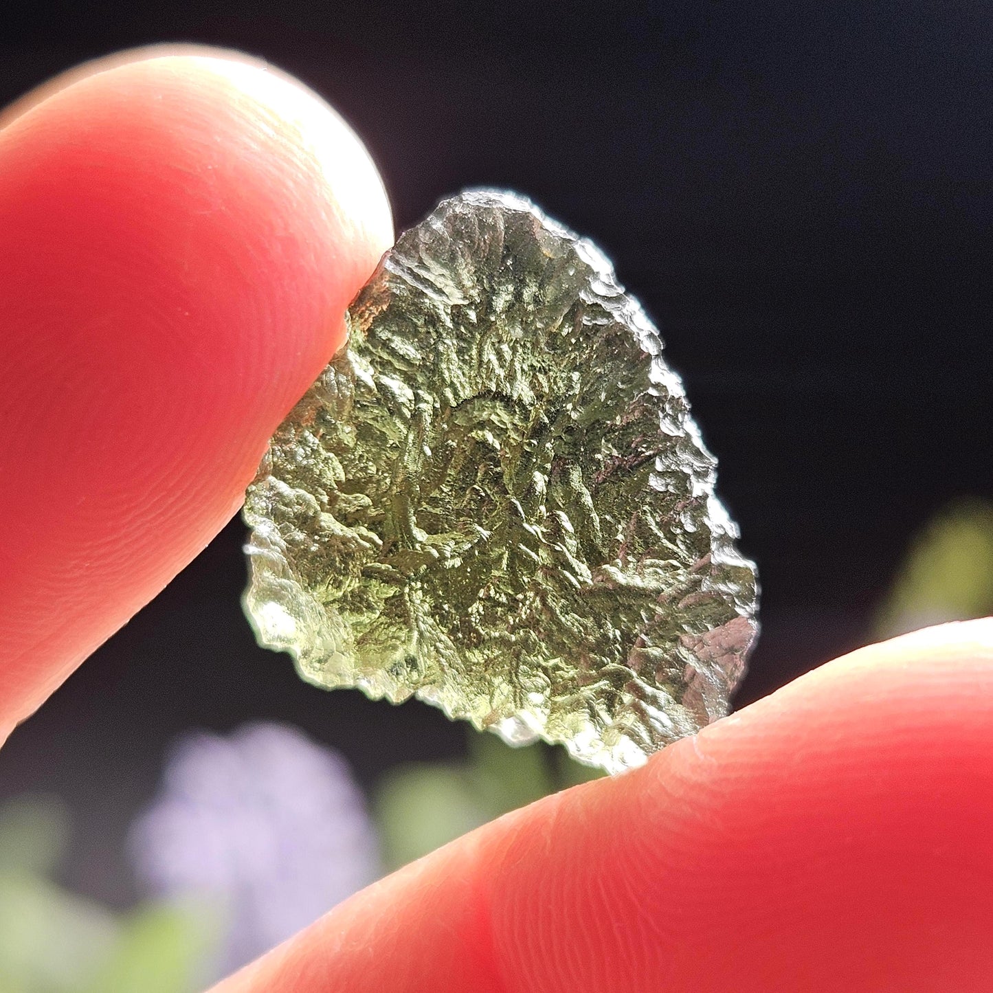 Genuine Moldavite Specimen (2.4g), Raw Genuine Moldavite Tektite