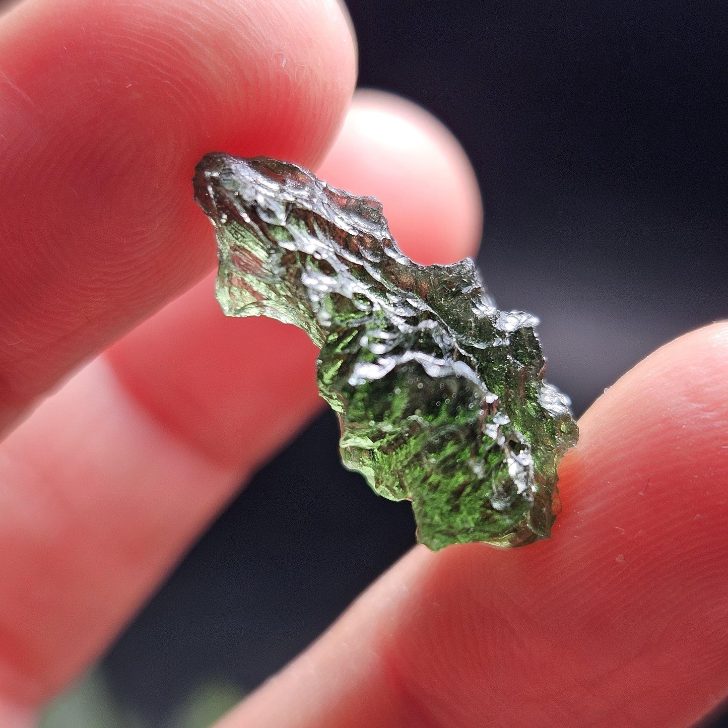 Genuine Moldavite Specimen 2.1g, Raw Genuine Moldavite