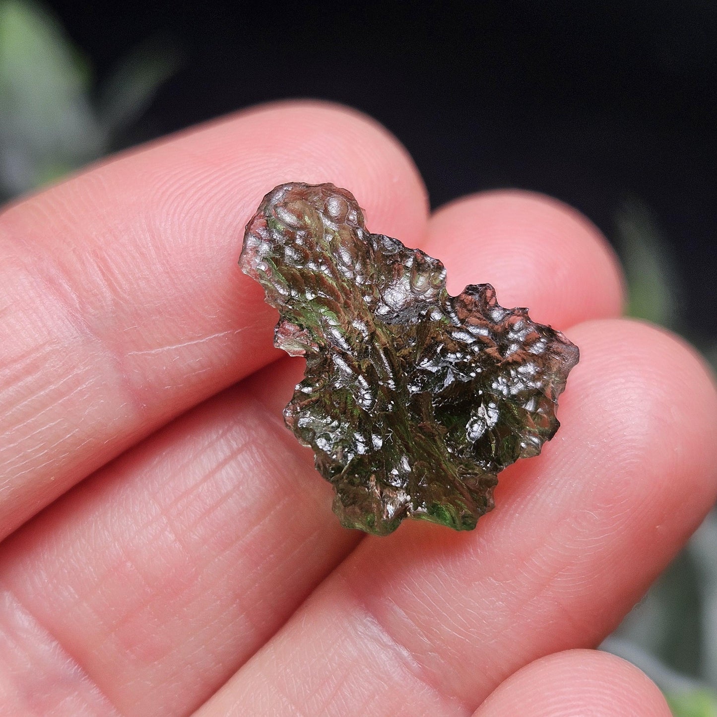 Genuine Moldavite Specimen 2.1g, Raw Genuine Moldavite