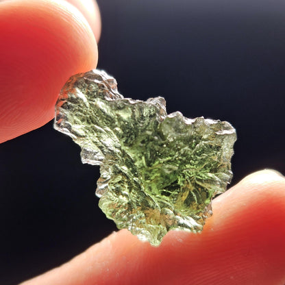 Genuine Moldavite Specimen 2.1g, Raw Genuine Moldavite
