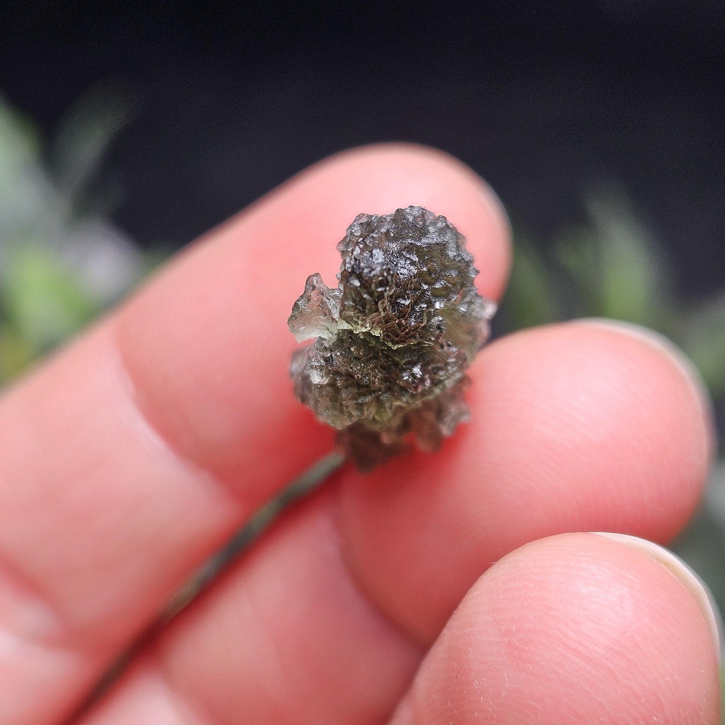 Moldavite Specimen 1.8g, Raw Czech Republic Moldavite, Genuine Tektite