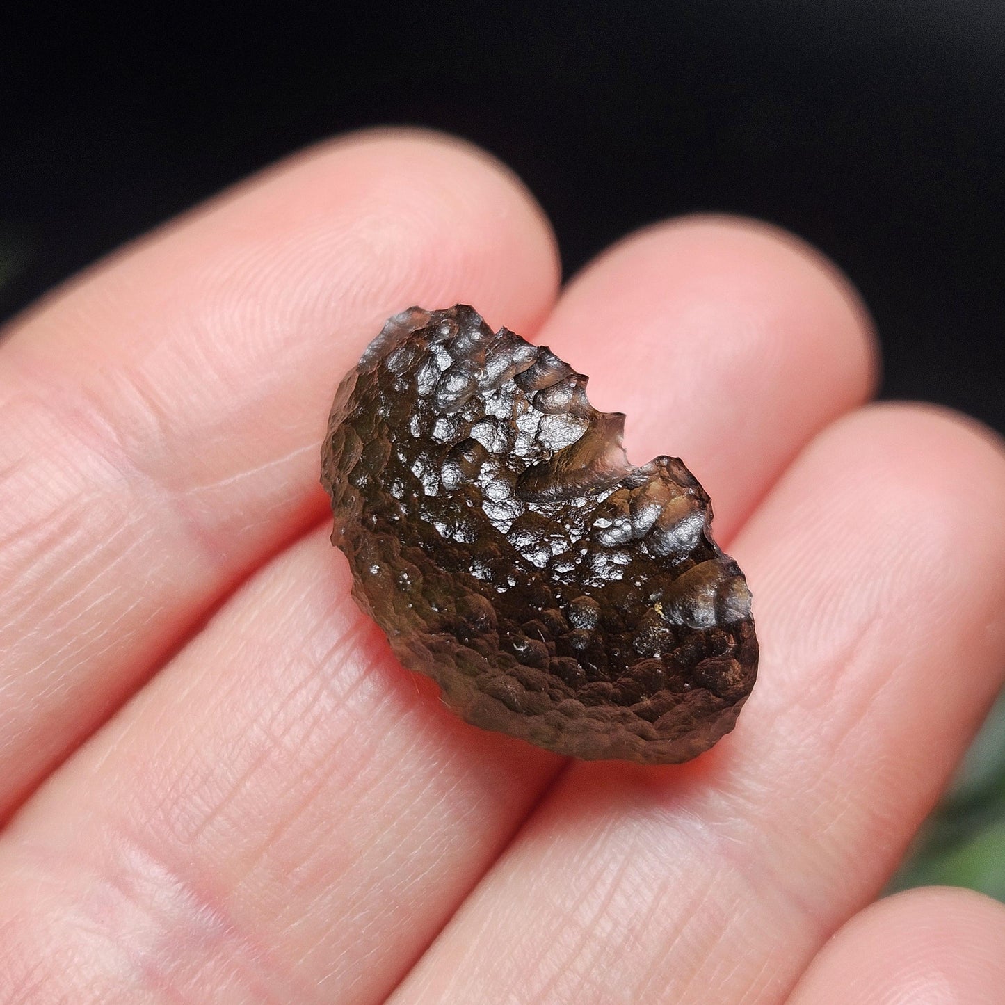 Genuine Moldavite Specimen 2.6g, Raw Genuine Moldavite