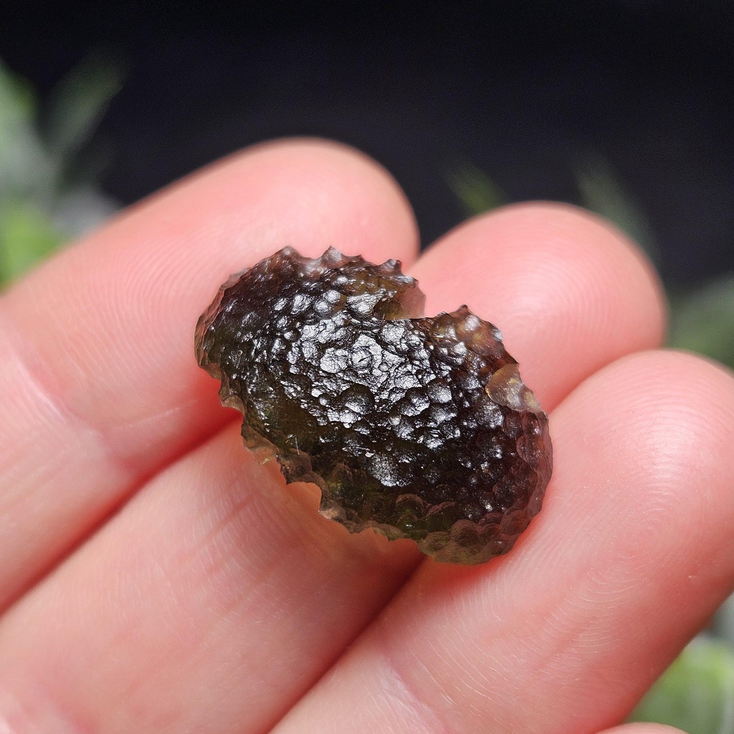 Genuine Moldavite Specimen 2.6g, Raw Genuine Moldavite