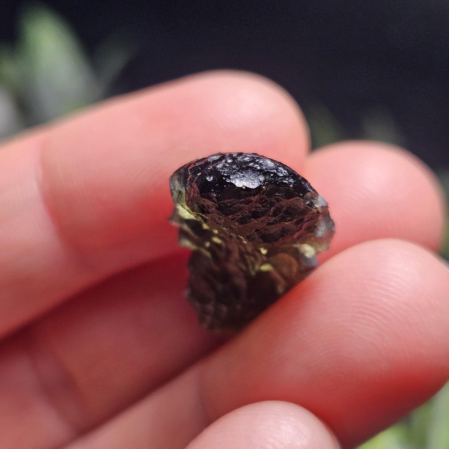 Genuine Moldavite Specimen 2.6g, Raw Genuine Moldavite
