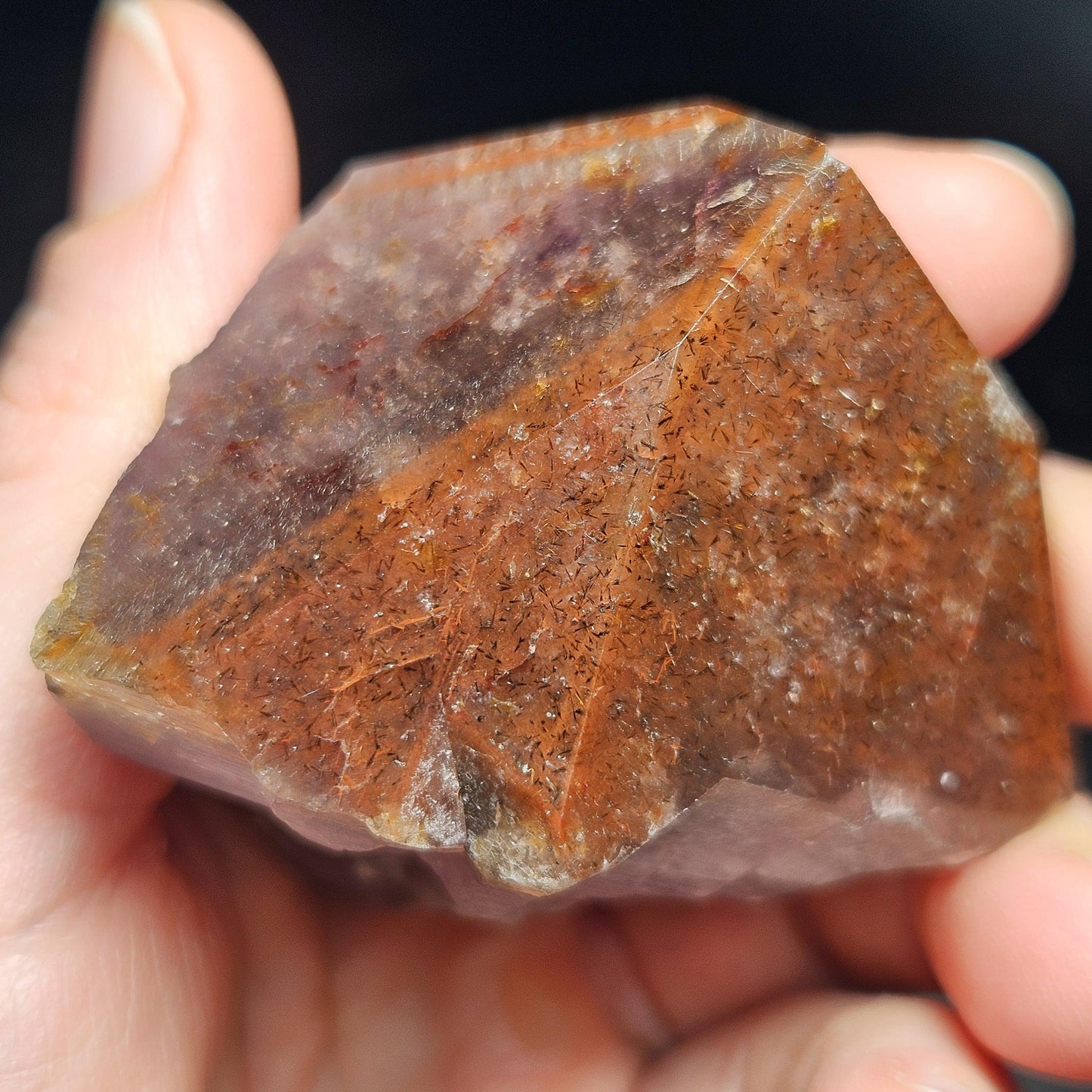 Red Capped Thunder Bay Amethyst from Canada, 128g