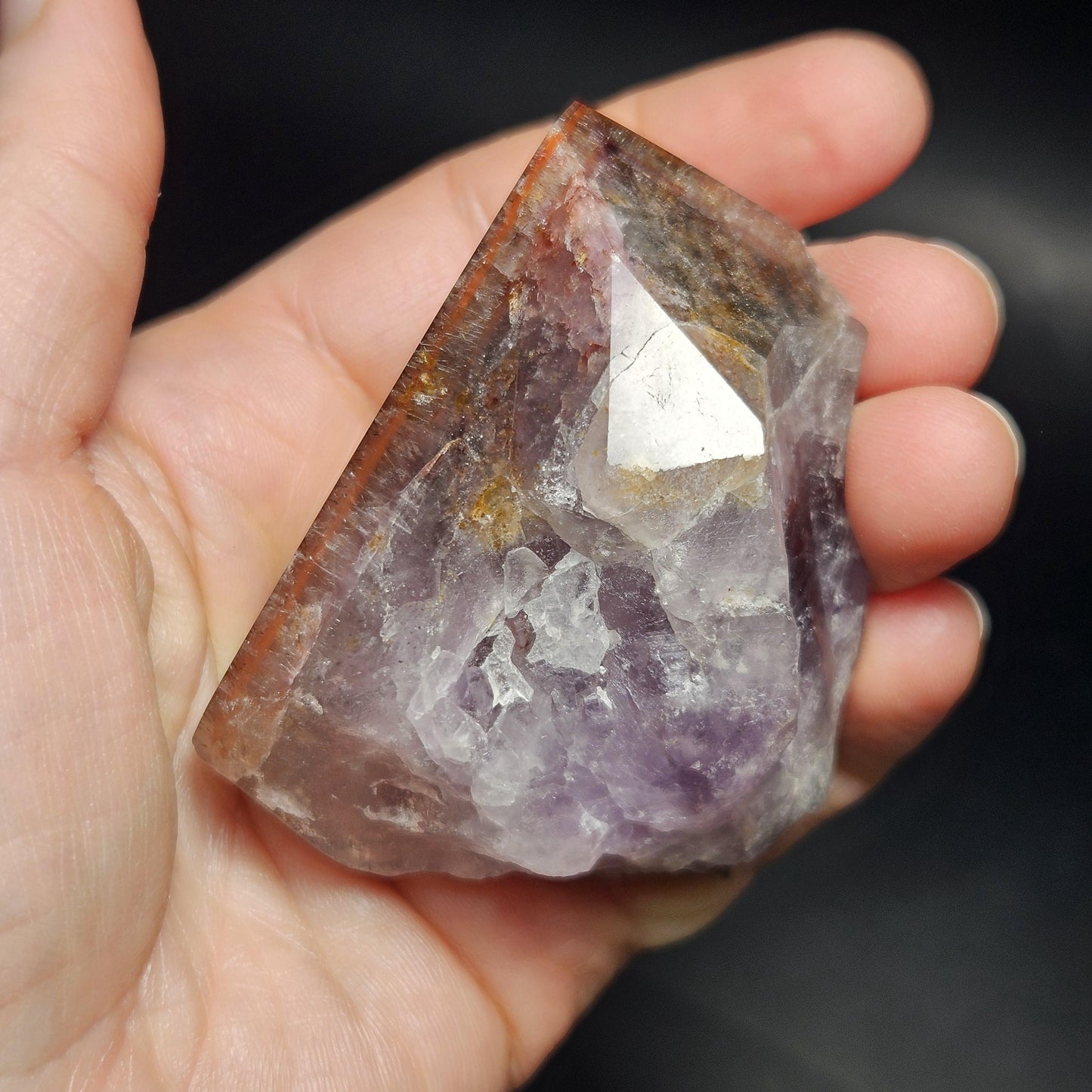Red Capped Thunder Bay Amethyst from Canada, 160g