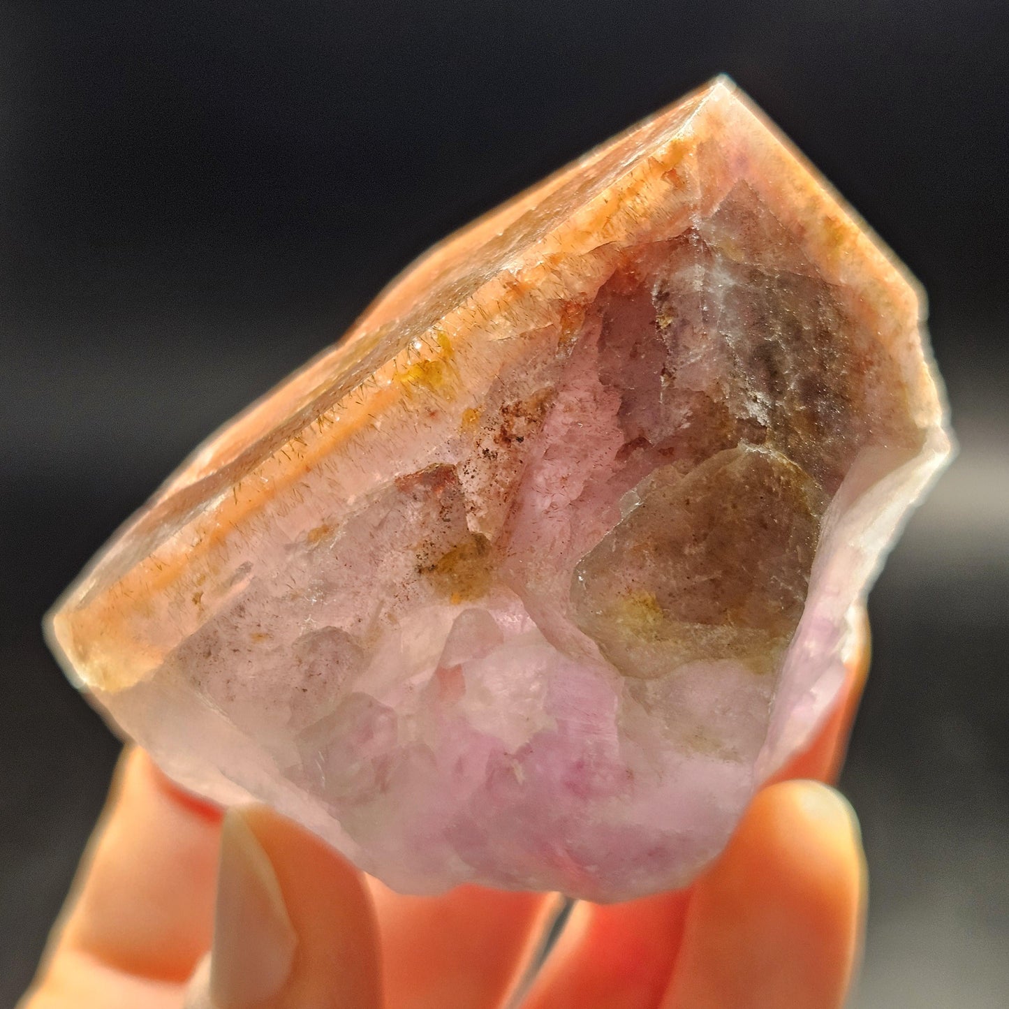 Red Capped Thunder Bay Amethyst from Canada, 160g
