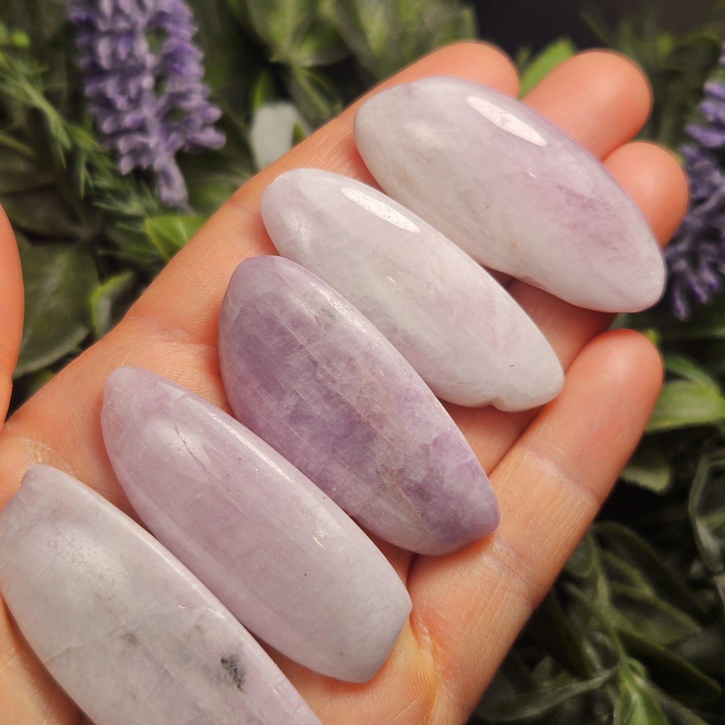 Kunzite Purple Crystal Wand, 1.75"+ Tumbled Kunzite Specimen