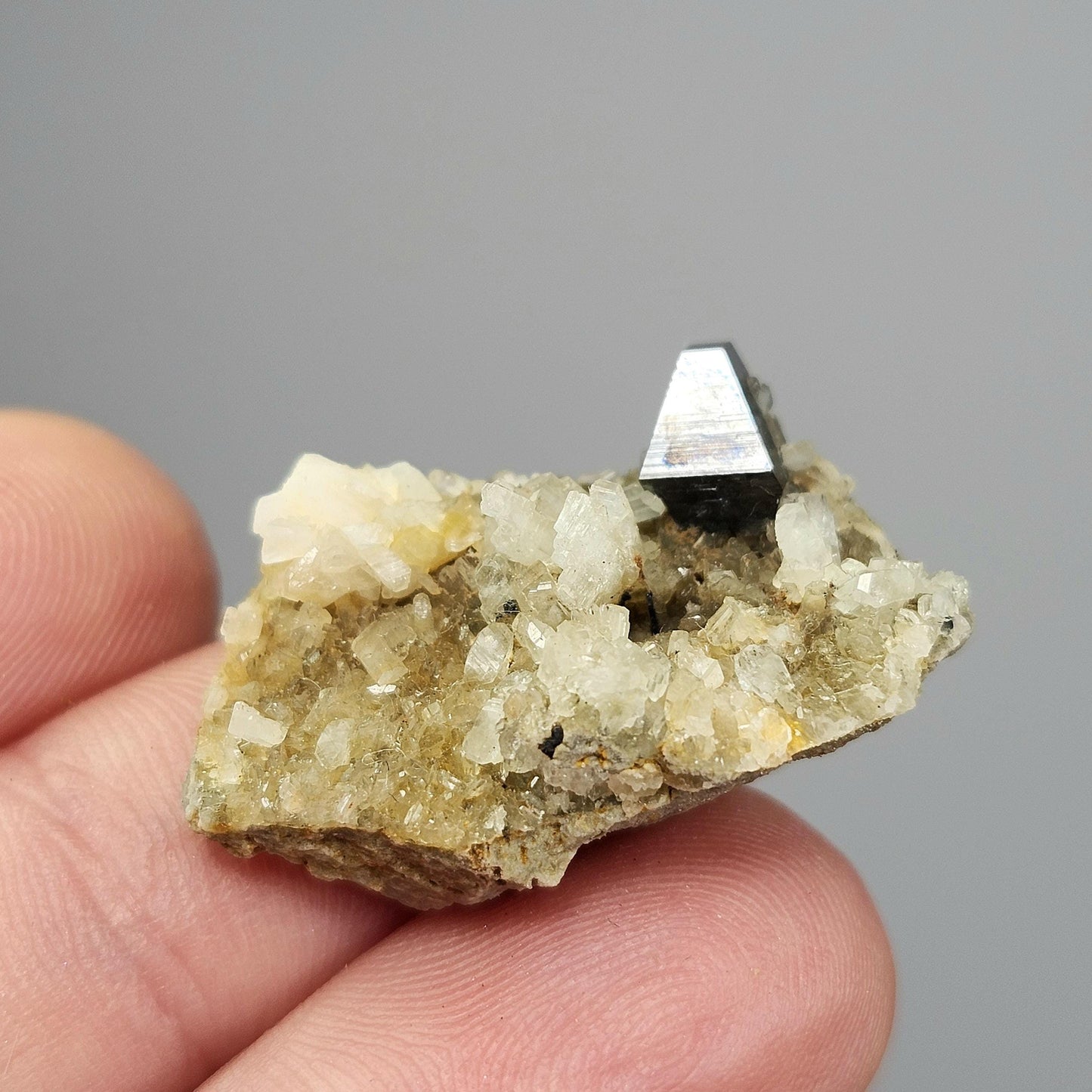 Blue Anatase & Quartz Cluster 4.6g, RARE Crystal Specimen