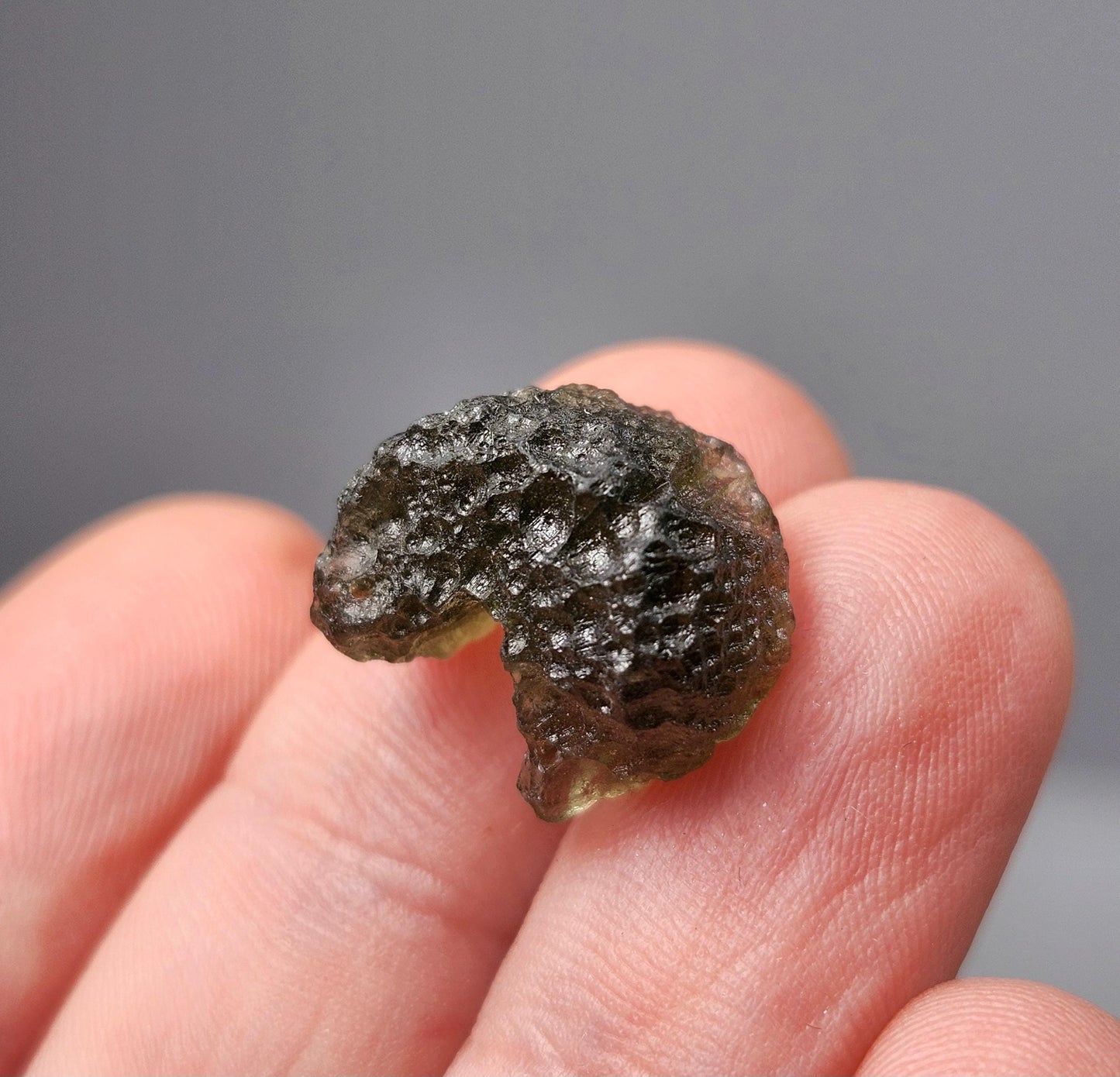 Genuine Moldavite Specimen 2.2g, Authentic Raw Moldavite Crystal