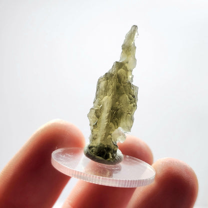Genuine Moldavite Specimen 1.6g, Authentic Raw Moldavite Crystal