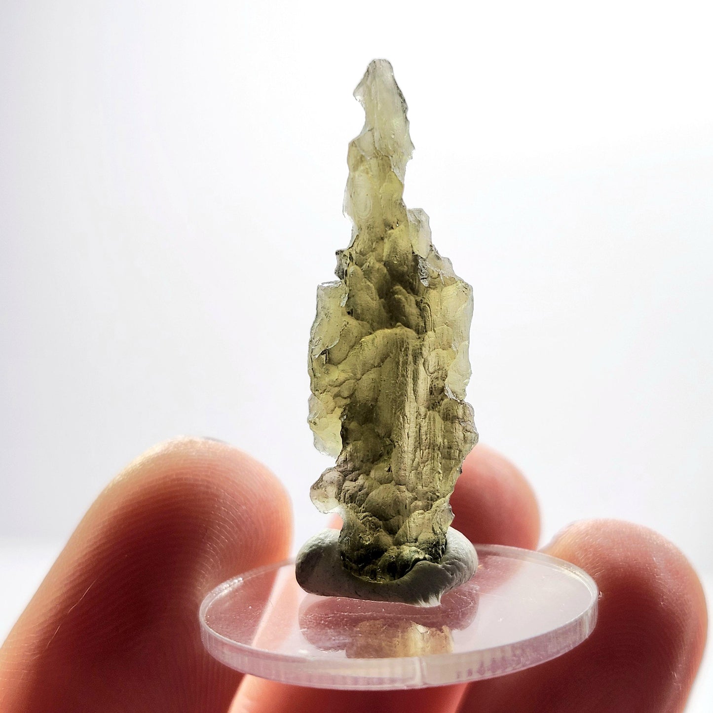 Genuine Moldavite Specimen 1.67g, Authentic Raw Moldavite Crystal
