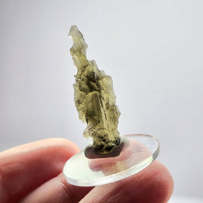 Genuine Moldavite Specimen 1.67g, Authentic Raw Moldavite Crystal