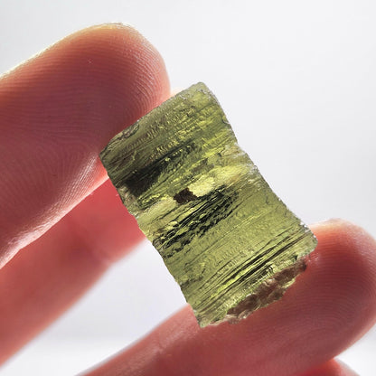 Genuine Moldavite Specimen 3.6g, Authentic Raw Moldavite Crystal