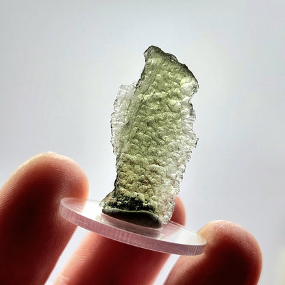 Genuine Moldavite Specimen 1.8g, Authentic Raw Moldavite Crystal