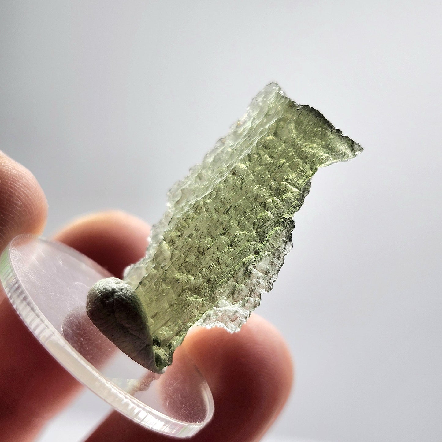 Genuine Moldavite Specimen 1.8g, Authentic Raw Moldavite Crystal