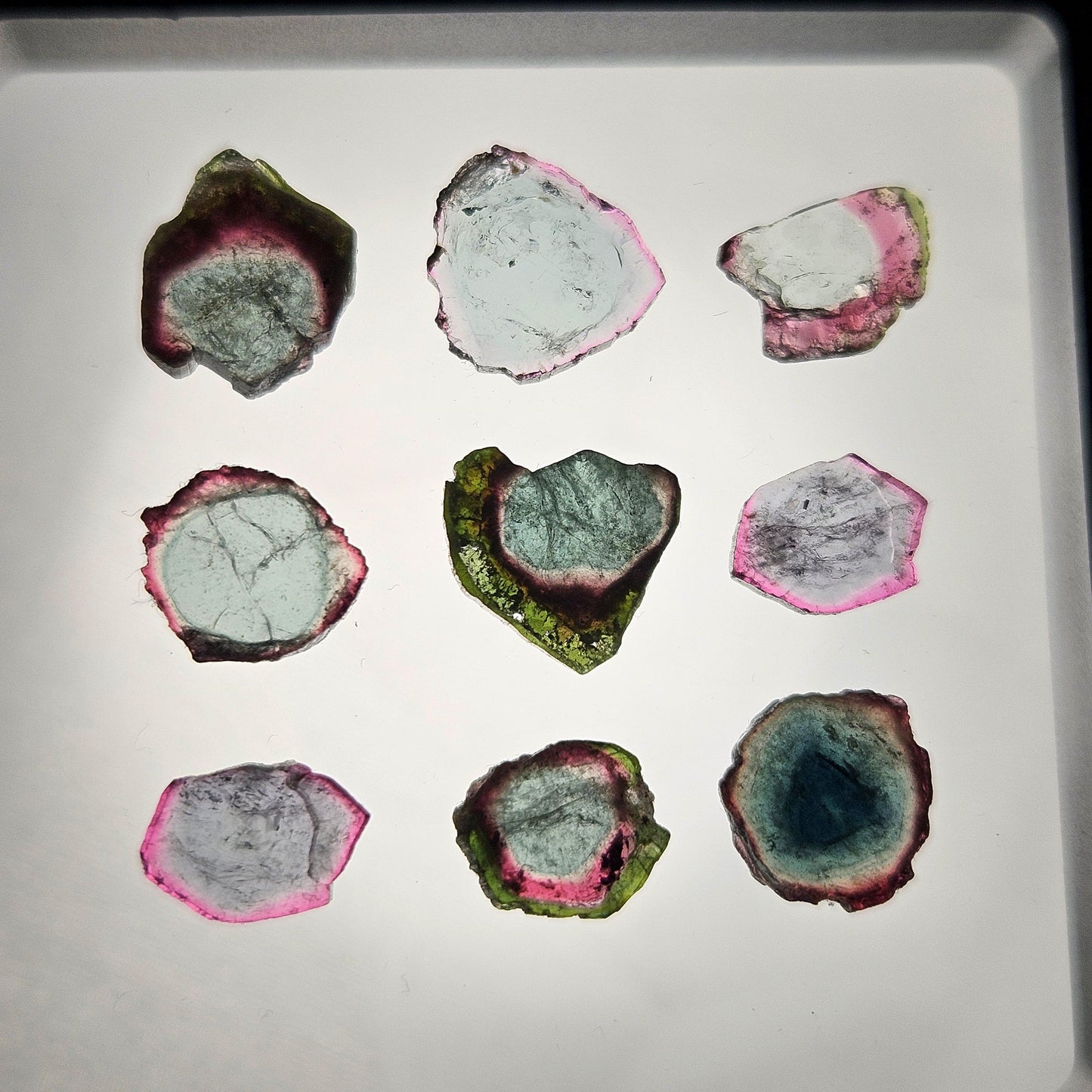 Blue Watermelon Tourmaline Slice, CHOOSE YOUR SLICE!