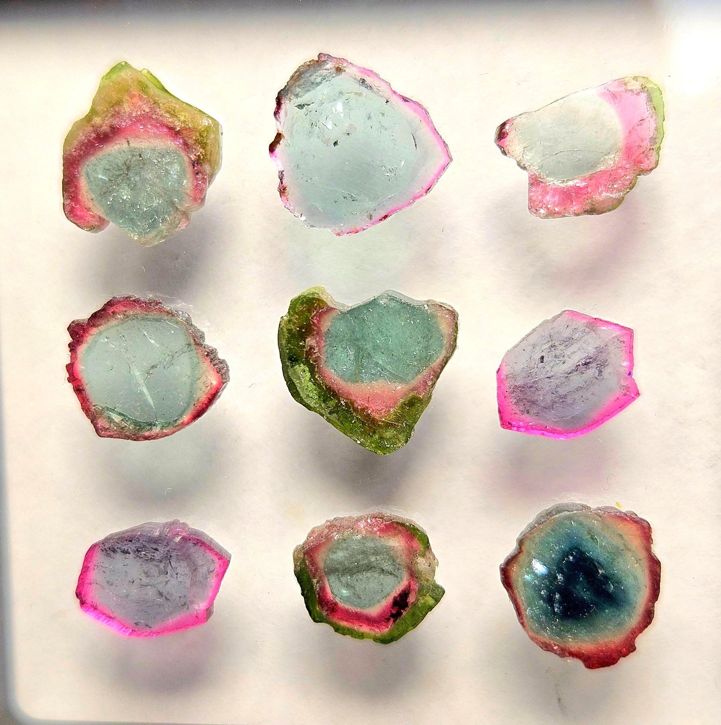 Blue Watermelon Tourmaline Slice, CHOOSE YOUR SLICE!