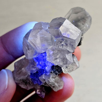 Benz Calcite & Clear Fluorite, 33g Yindu Mine Inner Mongolia Specimen