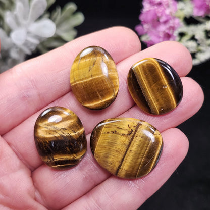 Polished Tiger's Eye Crystal, Tumbled Tigers Eye