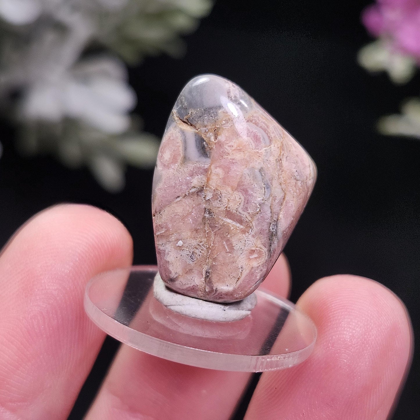 Rhodochrosite Tumbled Crystal, Natural Rhodochrosite