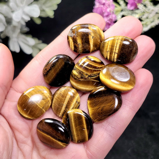 Polished Tiger's Eye Crystal, Tumbled Tigers Eye