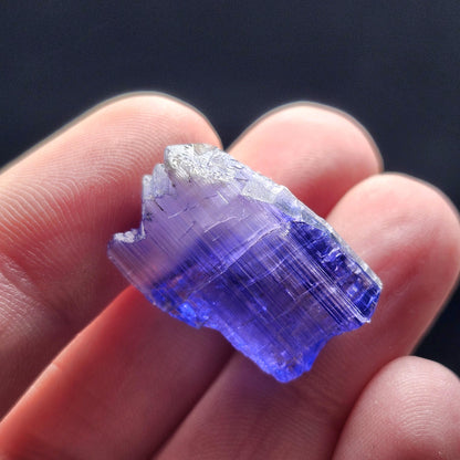 Terminated Tanzanite Crystal 5.8g, Raw Bicolor Tanzanite Specimen