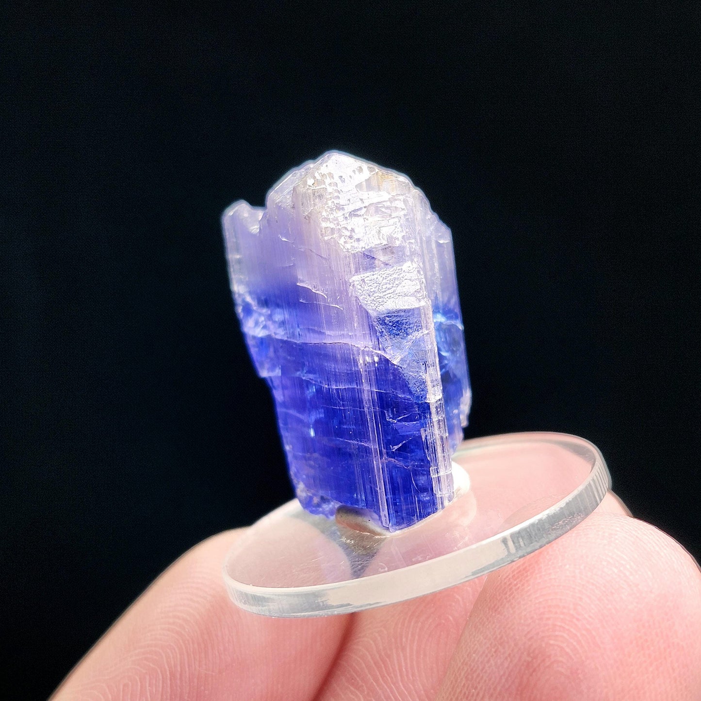 Terminated Tanzanite Crystal 5.8g, Raw Bicolor Tanzanite Specimen