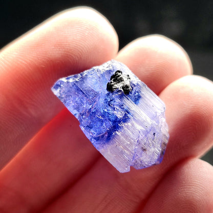 Terminated Tanzanite Crystal 5.8g, Raw Bicolor Tanzanite Specimen