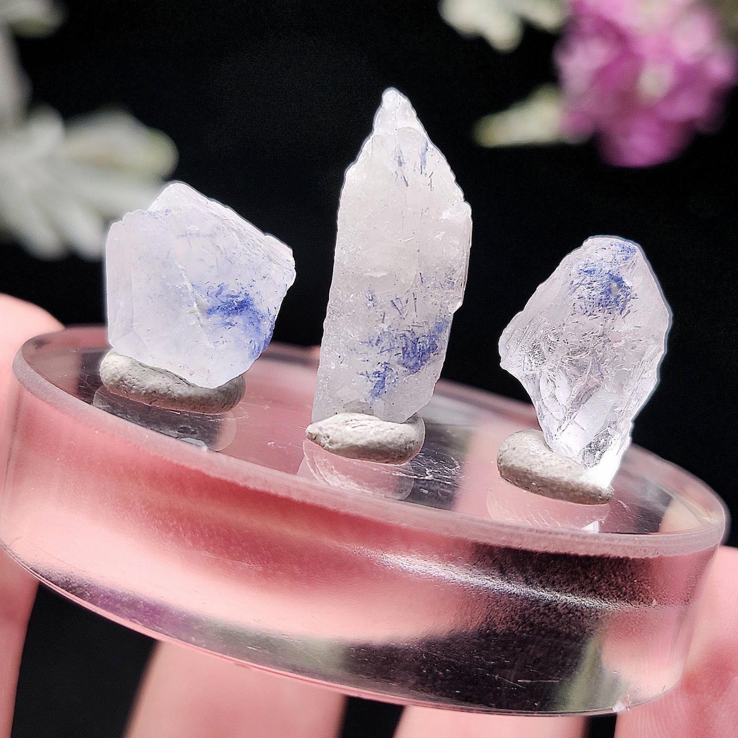 Raw Dumortierite in Quartz, Fibrous Dumortierite Specimen