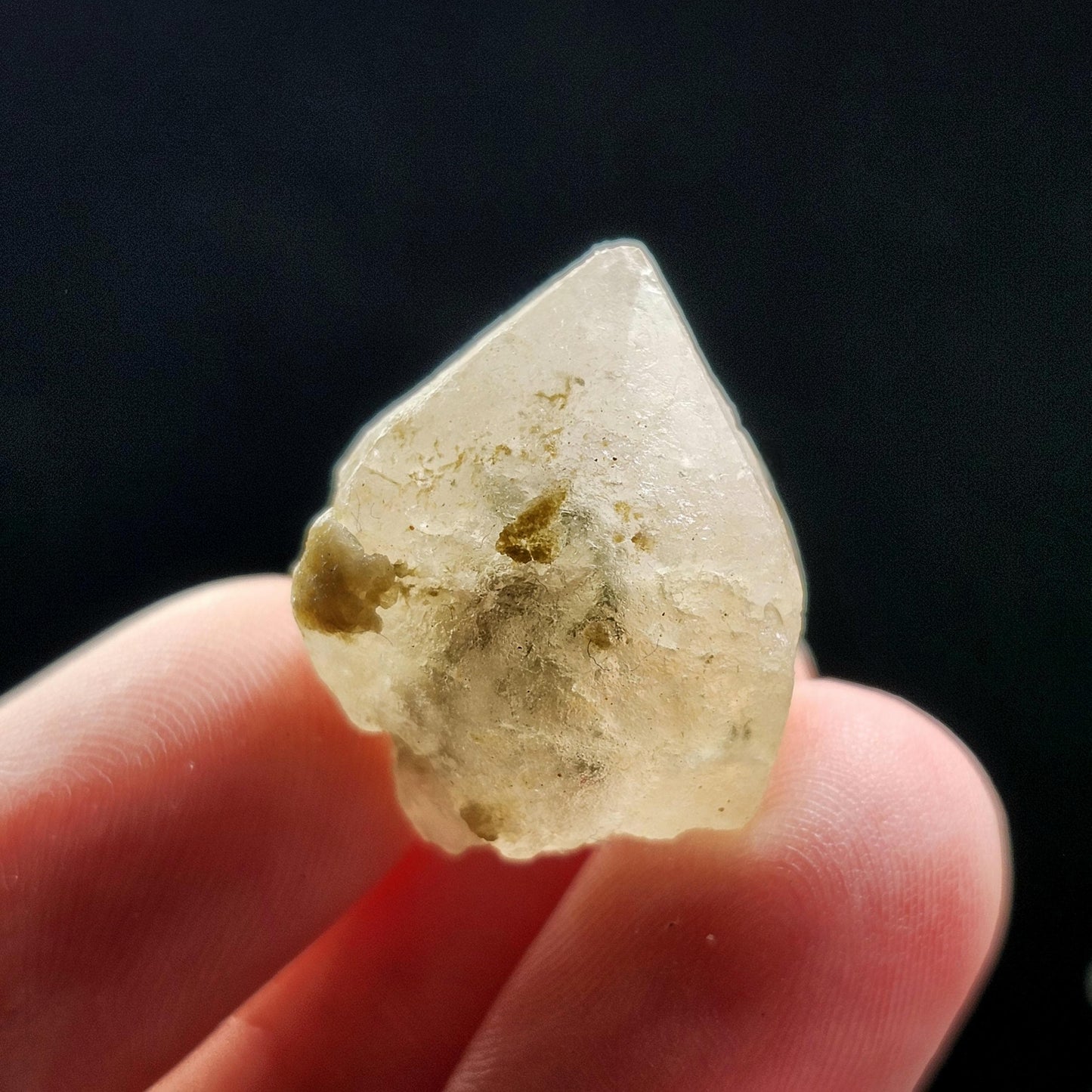 Smoky Hanksite Specimen: UV Reactive Salt Crystal from Searles Lake